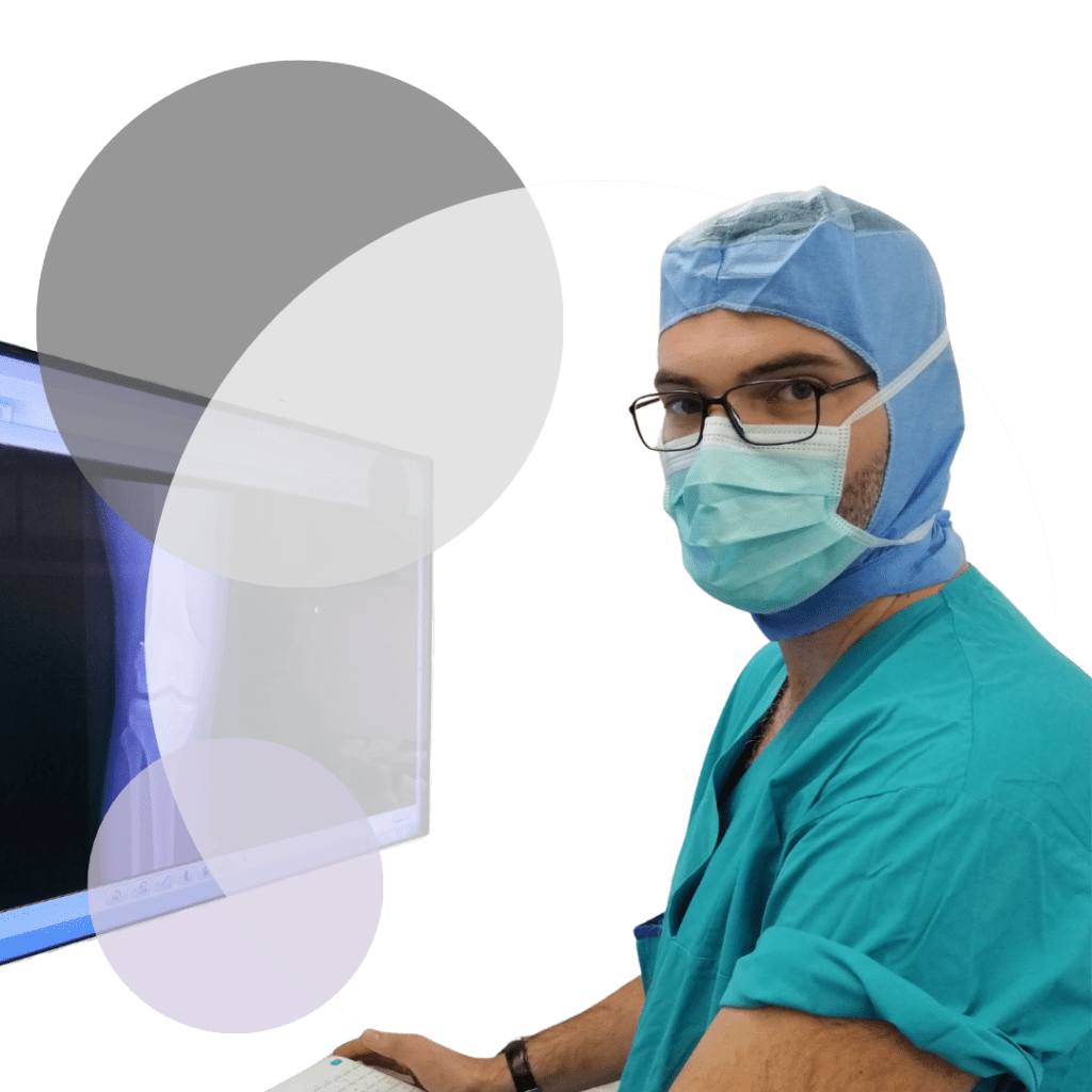 Josip Vlaic, orthopedic pediatrician examines an X-ray, PediOrtos